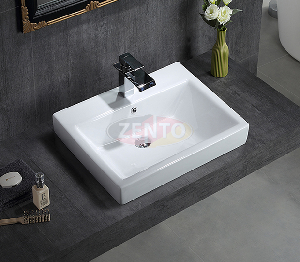 Chậu lavabo TTCERA LB133, Chậu lavabo, Chậu lavabo đặt bàn